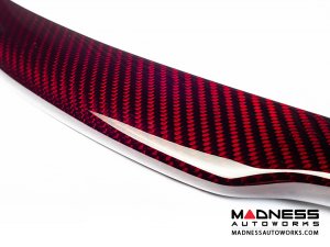 FIAT 500 Front Spoiler - Carbon Fiber - Red Candy
